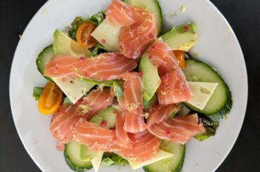Gravlax et crudités