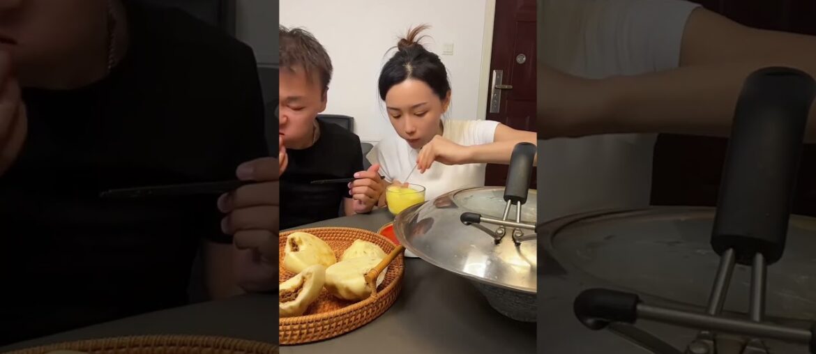 couple food   Greedy husband never expected it, right?