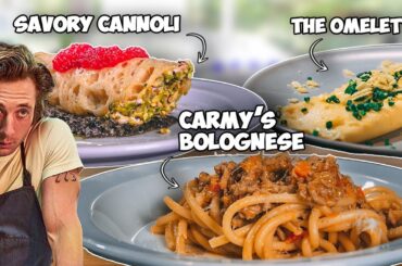 THREE DISHES from The Bear Season 2 | Carmy's Bolognese, The Omelette & Savory Cannoli