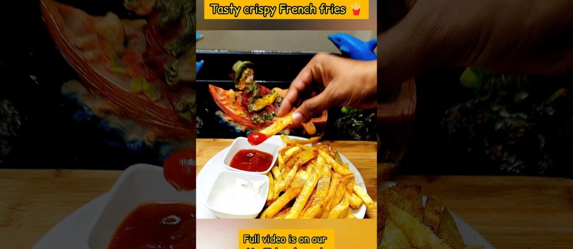 french fries at home-  crispy fries  aloo#shorts #viral #french fries #short #2kviral