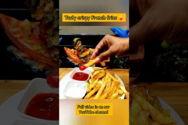 french fries at home-  crispy fries  aloo#shorts #viral #french fries #short #2kviral