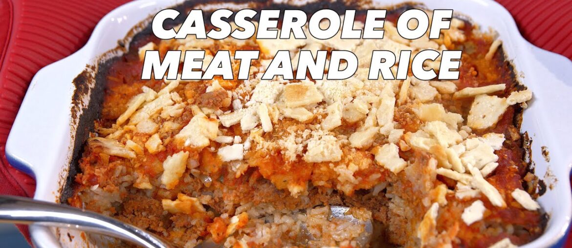 Meat and Rice Casserole From 1932 – Old Cookbook Show Meat and Rice Casserole From 1932 - Old Cookbook Show