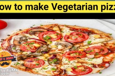 How to make vegetarian and chicken pizza | Vegetarian pizza | Vegetarian pizza recipe