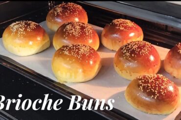 Homemade Brioche Buns Recipe | Soft and Buttery Brioche Rolls | Burger Buns!