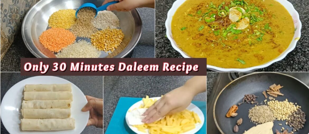 Crispy French fries Recipe | Only 30 Minutes Daleem Recipe | My Lunch Routine | Easy Lunch Recipe