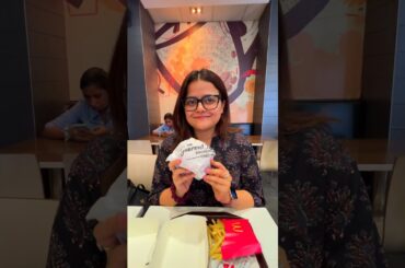 Trying the McDonalds Gourmet Burger #shorts #ashortaday