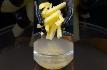 Homemade McDonald's French Fries | #shorts ASMR