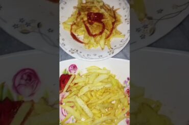 Yummy Crispy French fries #yummyfoodie #delicious #chips #viral #shortfeed