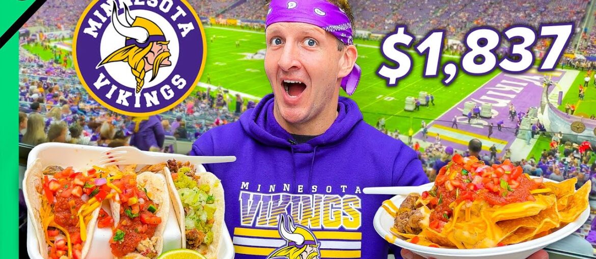 Spending $1838 on Food at a Football Game!! USA Stadium Food!!