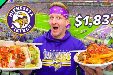 Spending $1838 on Food at a Football Game!! USA Stadium Food!!