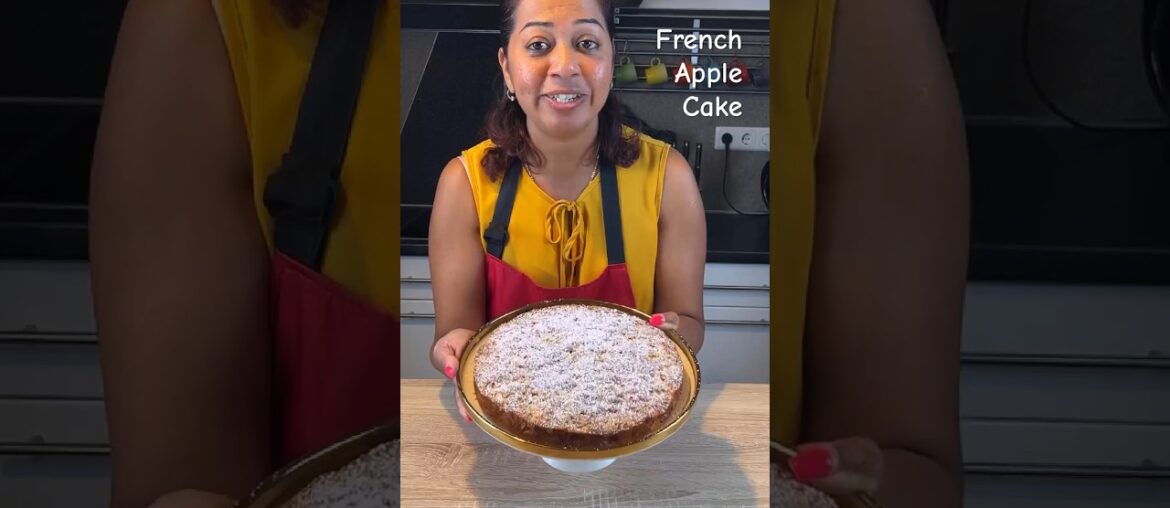 French Apple Cake Recipe #shorts #applecake