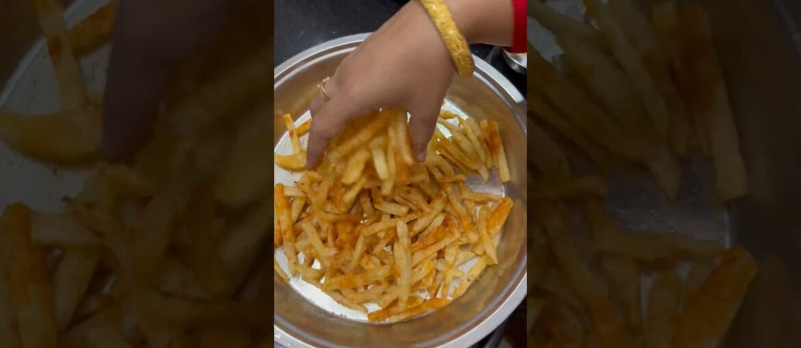 Masala French Fries | Homemade French Fries Recipe #frenchfries #fingerchips #streetfood #shorts