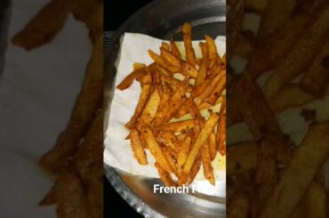 French fries | Crispy Aloo Fries | Potato fries | snacks recipes #shorts #food  #cooking