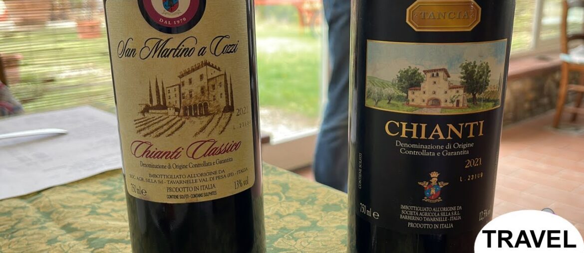 CHIANTI WINE TASTING  AT THE LA TANCIA ( SILLA FAMILY ) TUSCANY ITALY