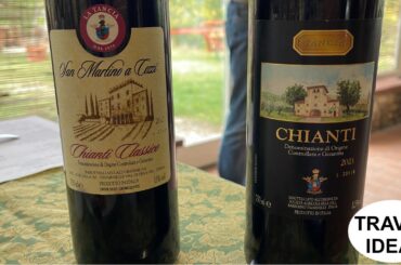 CHIANTI WINE TASTING  AT THE LA TANCIA ( SILLA FAMILY ) TUSCANY ITALY