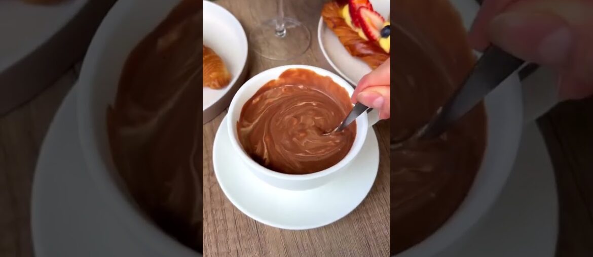 French Hot Chocolate #hotchocolate #breakfast #frenchbreakfast