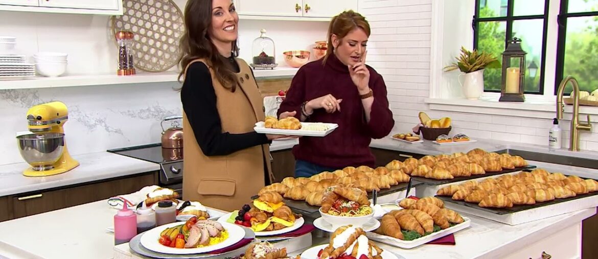 Authentic Gourmet 24 or 48 French Butter Croissants on QVC