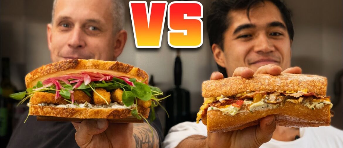 Simple Fish Fingers vs A Gourmet Breakfast – which sandwich will win? Simple Fish Fingers vs A Gourmet Breakfast - which sandwich will win?