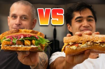 Simple Fish Fingers vs A Gourmet Breakfast - which sandwich will win?