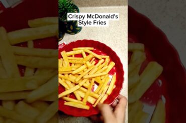 McDonald's Style Crispy French Fries Recipe by The Hungry Chef #asmr #youtubeshorts #ytshorts