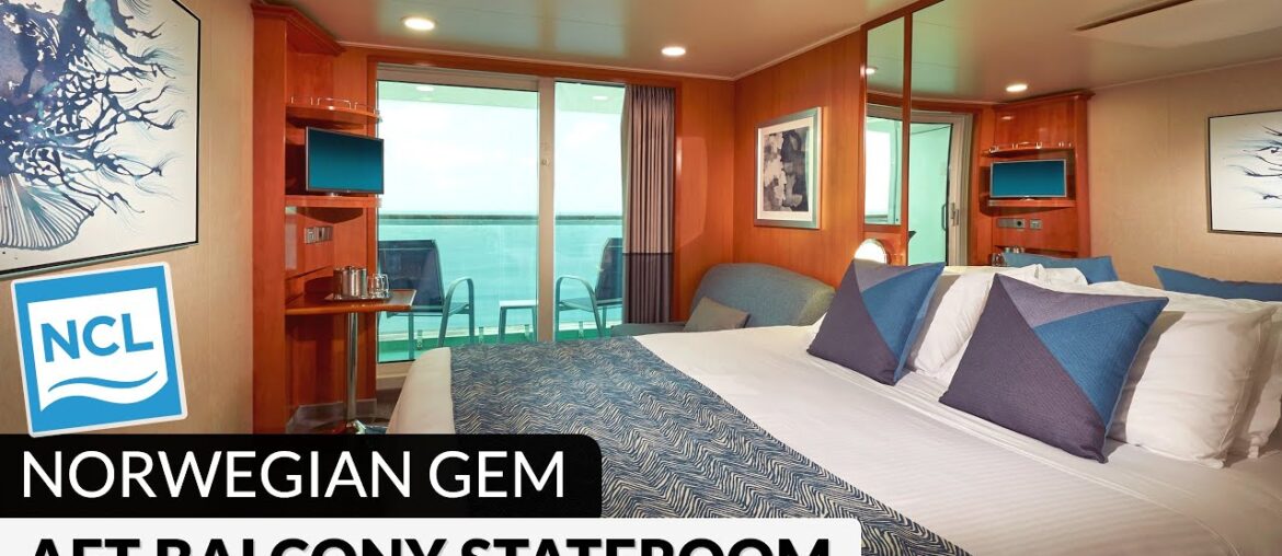 NCL Gem | Aft Balcony Tour & Review 4K | Norwegian Cruise Lines NCL Gem | Aft Balcony Tour & Review 4K | Norwegian Cruise Lines