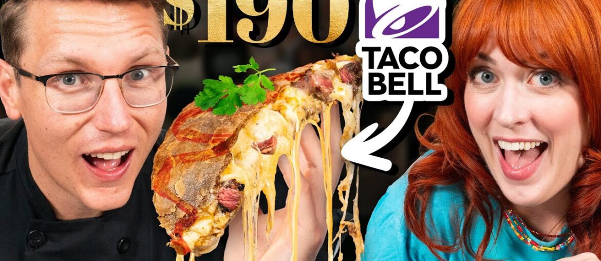 $190 Taco Bell Wagyu Steak Quesadilla Taste Test | FANCY FAST FOOD $190 Taco Bell Wagyu Steak Quesadilla Taste Test | FANCY FAST FOOD