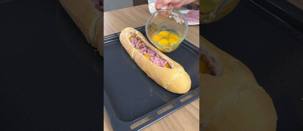 Just put everything inside the bread and take it to the oven!