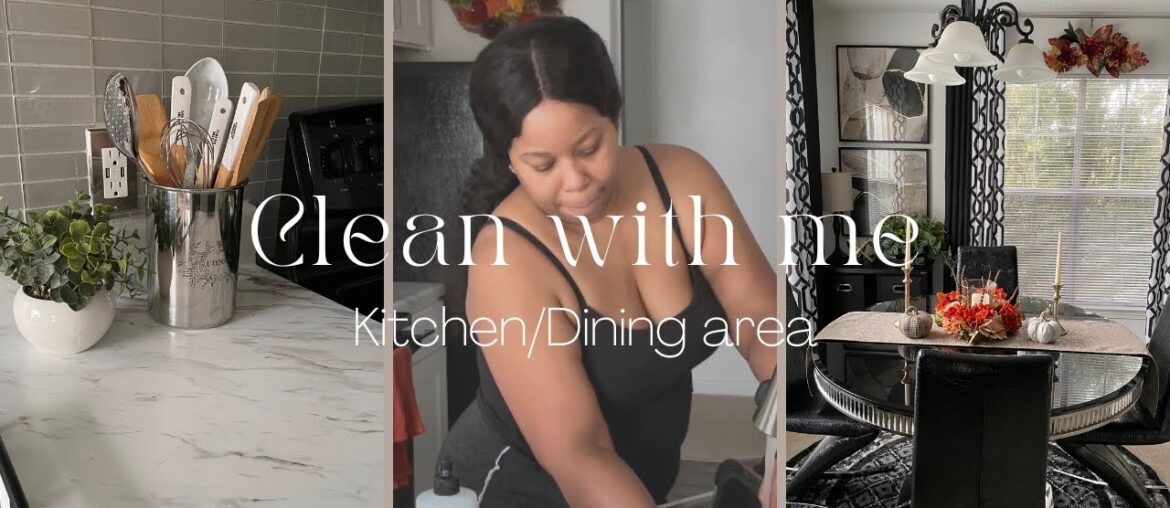 Kitchen & Dining area clean up #cleaningmotivation #homedecor Kitchen & Dining area clean up #cleaningmotivation #homedecor