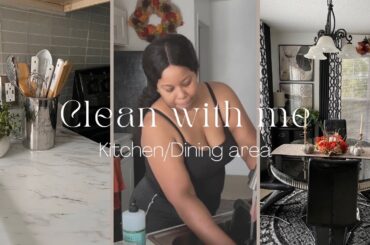 Kitchen & Dining area clean up #cleaningmotivation #homedecor