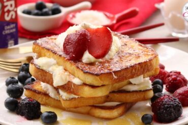 Coconut Cream French Toast Recipe by (YES I CAN COOK)
