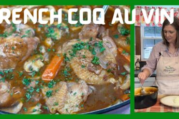 French Coq Au Vin, Chicken Stew in Red Wine