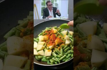 CWM day 28/100 Jackie Shroff's New Recipe "French Beans & Maska Pav" Recipe #shortsfeed #ytshorts