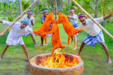 MANDI BIRYANI | 3 Full Goat Arabian Mutton Mandi Recipe Cooking In Village | Kuzhi Mandhi Biryani