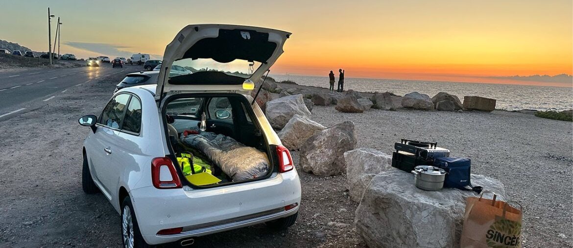 Tiny Car Camping on the French Riviera - Escargot & Baguette
