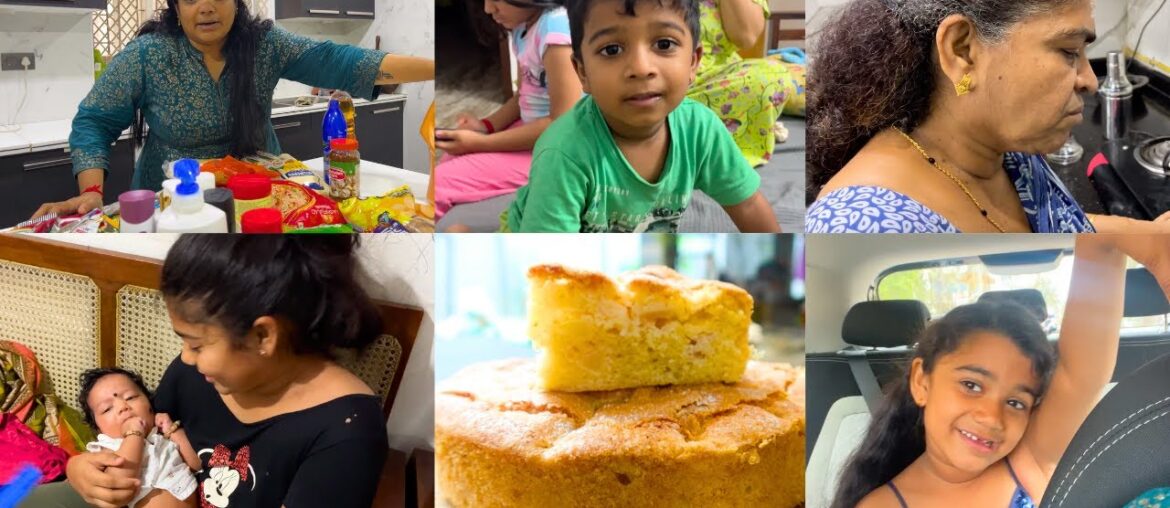 Saturday Konjam Shopping & Sunday Amma Veetuku Poiten - Amma's Puliyogare - French Apple Cake