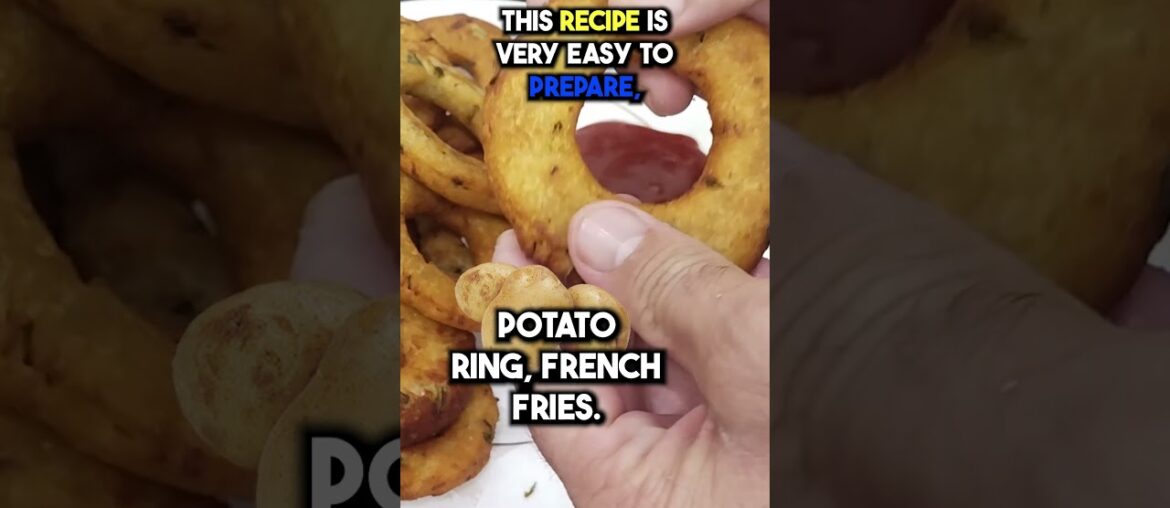 Potato ring french fries, #delectabledishes #foodie #potatofries #potato #potatorecipe  #recipe