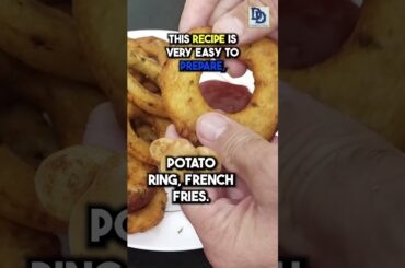 Potato ring french fries, #delectabledishes #foodie #potatofries #potato #potatorecipe  #recipe