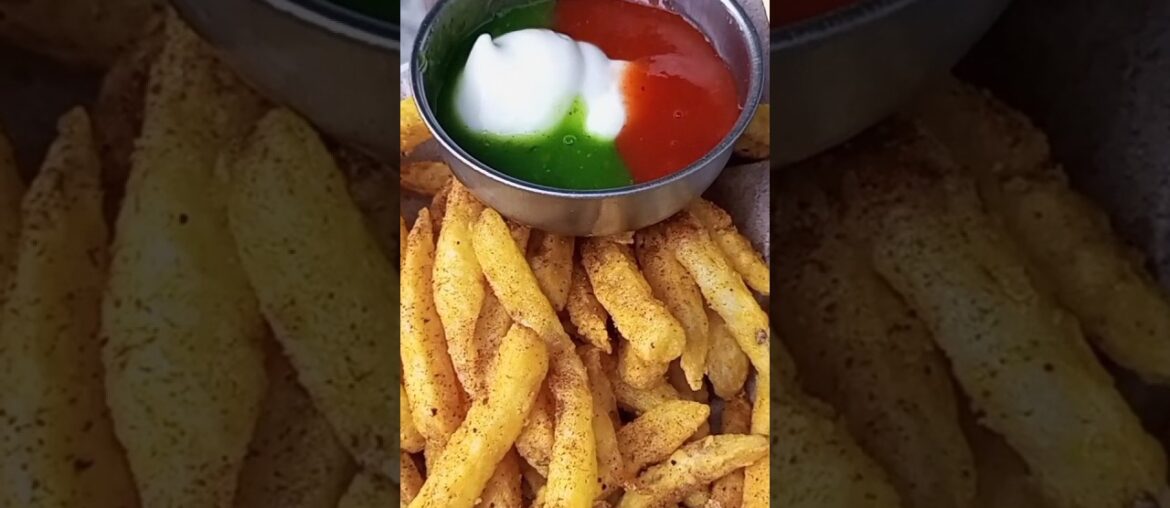 French Fries on Firewood #shorts #frenchfries