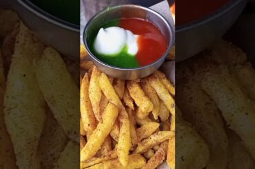 French Fries on Firewood #shorts #frenchfries