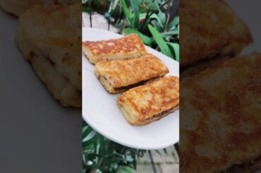 Nutella Stuffed French Toast Sticks |Easy Nutella Recipes |Nutella And Bread Snack #shorts #recipe