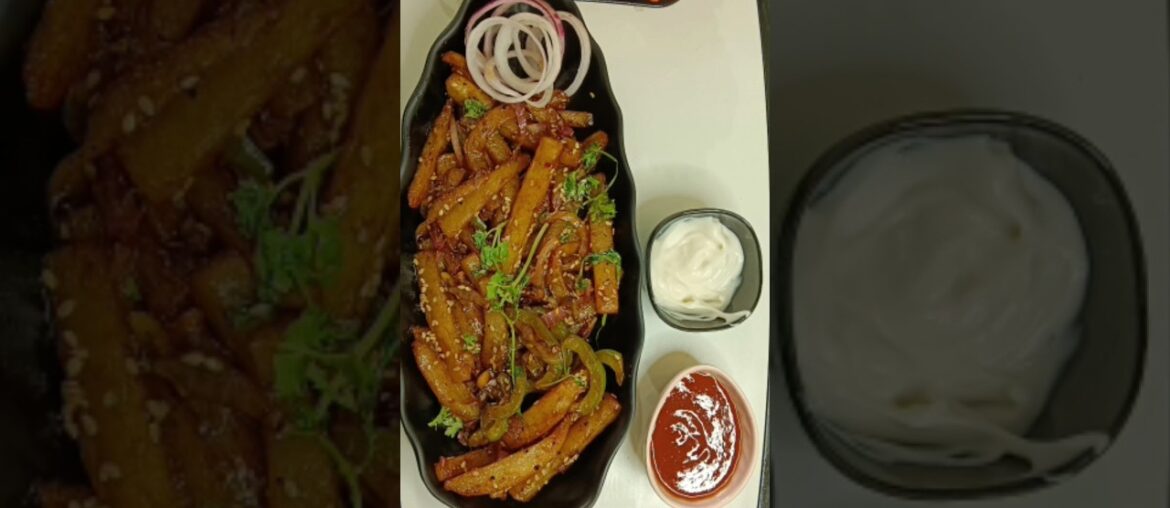 French fries Manchuria recipe | viral shots | trending shorts French fries Manchuria recipe | viral shots | trending shorts