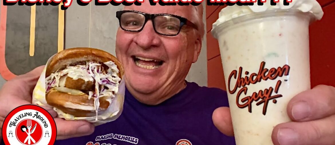 DISNEY SPRINGS MERCHANDISE TOUR AND LUNCH AT CHICKEN GUY | DISNEY DINING REVIEW | CHICKEN GUY
