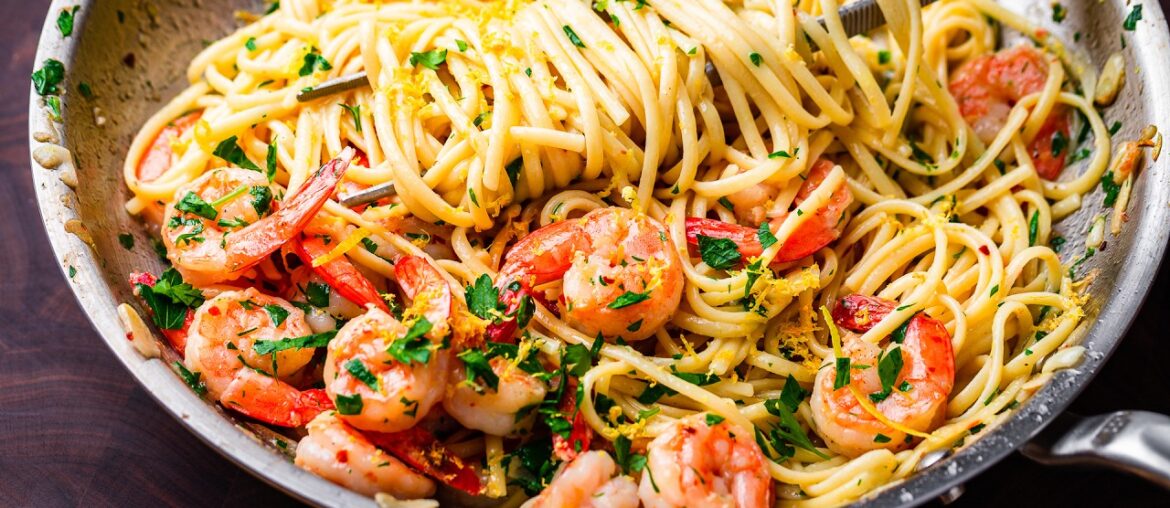 Lemon Garlic Shrimp Pasta - So Easy You'll Make It All Year Long