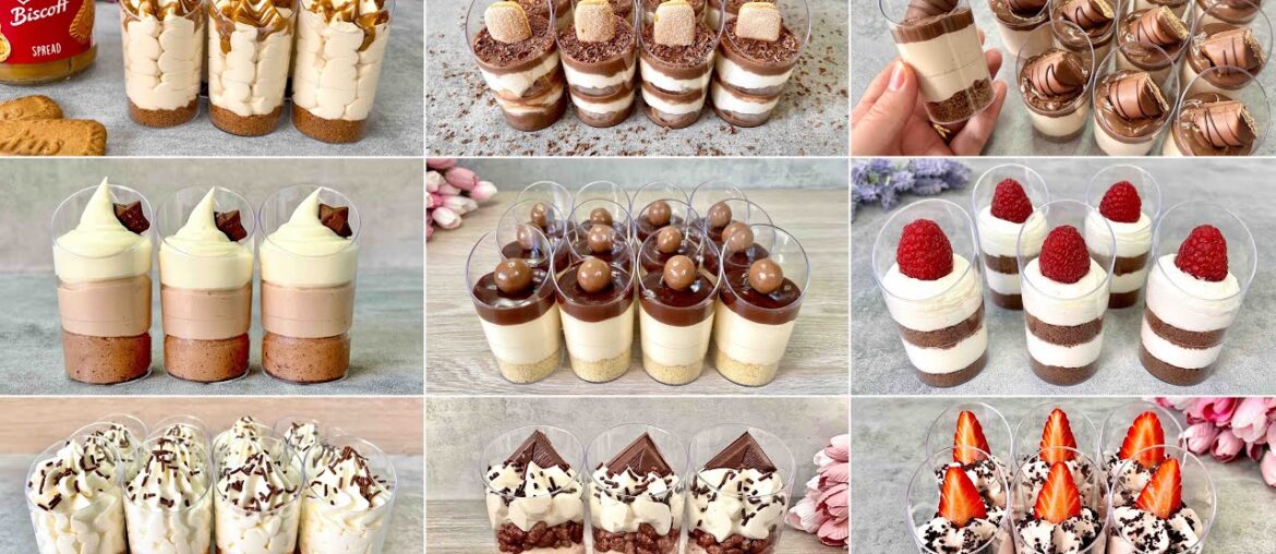 9 Quick and Easy NO BAKE Dessert Shots Recipes. Easy and Yummy mini dessert cups. 9 Quick and Easy NO BAKE Dessert Shots Recipes. Easy and Yummy mini dessert cups.