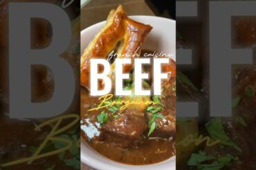 Classic French Comfort Cuisine | Beef Bourguignon with Flaky Puff Pastry #shortsfeed #explorepage