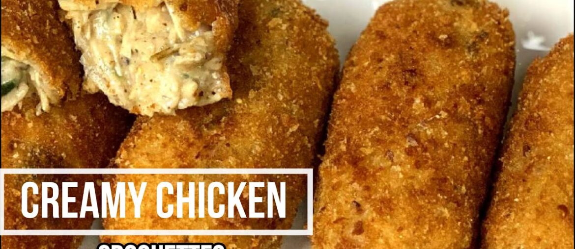 Creamy chicken CROQUETTES | easy recipe | crispy and creamy | Ramadan special recipes
