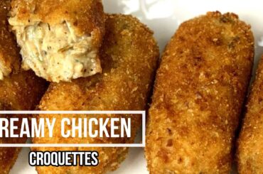 Creamy chicken CROQUETTES | easy recipe | crispy and creamy | Ramadan special recipes