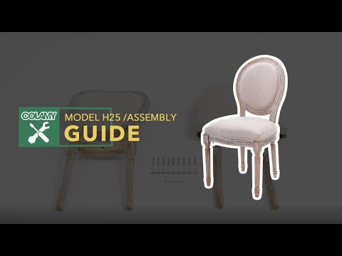 COLAMY Dining Chair H25 Assembly Guide COLAMY Dining Chair H25 Assembly Guide