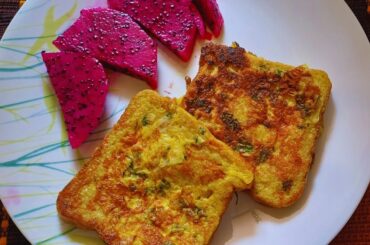 Desi Masala French Toast for Breakfast | Indian Twist: Quick flavorful Masala French Toast