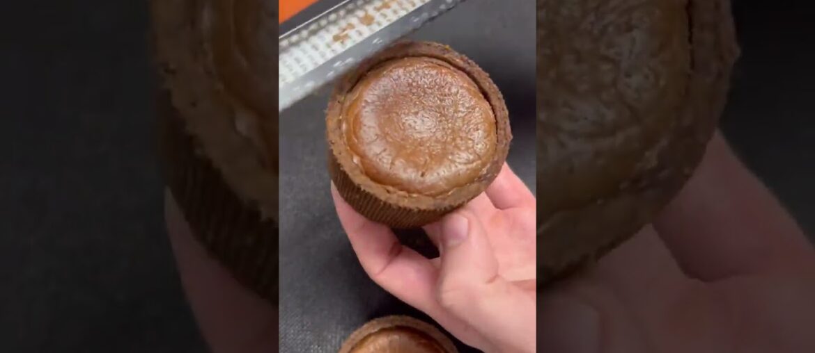 Our French chocolate and hazelnut flan. Available every day in our showcase.